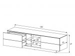 Схема Тумбы Sonorous LBA 1840 GWHT