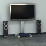 Стойка под ТВ Sonorous PL 2510-B-INX в интерьере