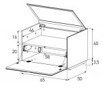 Тумба Sonorous серии ELEMENTS ER01F схема