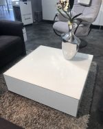 Стеклянный журнальный столик Sonorous ES 91 WHT WHT