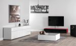 Стеклянный журнальный столик Sonorous ES 91 WHT WHT