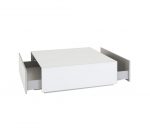 Стеклянный журнальный столик Sonorous ES 91 WHT WHT