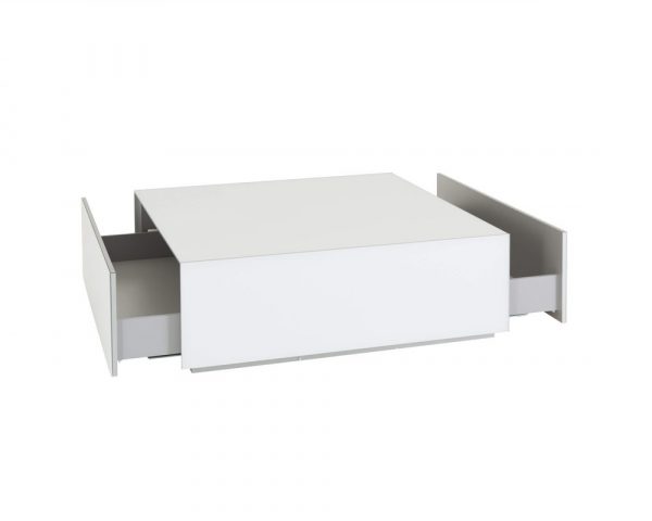 Стеклянный журнальный столик Sonorous ES 91 WHT WHT