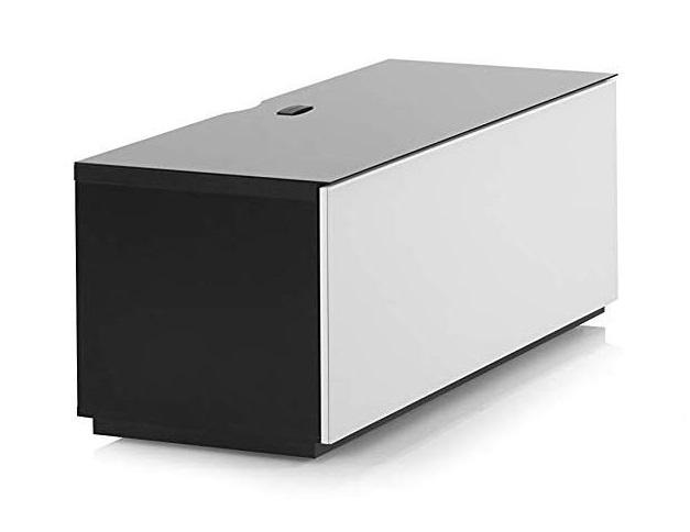 Тумба для ТВ Sonorous STA 110 черный корпус/белый фасад ДСП Тумба для ТВ Sonorous STA 110 черный корпус/белый фасад ДСП