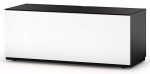 Тумба для ТВ Sonorous STA 110 черный корпус/белый фасад ДСП