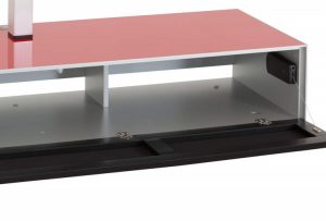 3192xx14xx 2 2320x1740 tv moebel sonorus elements inkl halterung b 160 cm t 50 cm h 28 5 cm 1 Низкая Тумба для ТВ и саундбара в стекле и ткани шириной 160 см