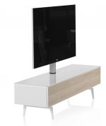 Тумба для ТВ с кронштейном на ножках Sonorous STA 361 белый корпус/фасад MOLINA