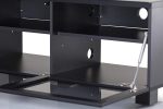 Тумба для ТВ Sonorous STA 110 черный корпус/фасад черное стекло