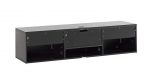 Тумба для ТВ Sonorous STA 160 черный корпус/фасад белое ДСП