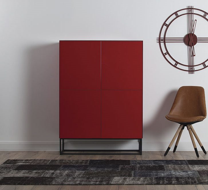 Сервант от Sonorous в стекле с 4-мя дверцами Сервант от Sonorous в стекле с 4-мя дверцами