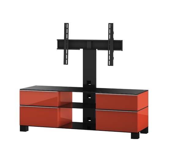 Тумба для ТВ с кронштейном Sonorous MD 8240-B-HBLK-RED Тумба для ТВ с кронштейном Sonorous MD 8240-B-HBLK-RED