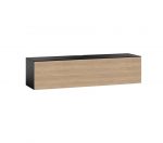 Навесная тумба под телевизор Sonorous STA 160F-BLK-OAK-WL