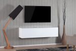 Навесная тумба под телевизор Sonorous STA 160F-WHT-WHT-WL