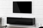 Навесная тумба под телевизор Sonorous STA 160I-BLK-BLK-WL