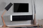 Навесная тумба под телевизор Sonorous STA 260T-WHT-BLK-WL