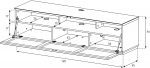 Тумба под телевизорSonorous STA 260T-WHT-GRY-BS