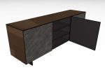 Длинный комод в керамике в гостинную Sonorous шириной 195 см