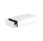 Стеклянный журнальный столик Sonorous ES 90 WHT WHT