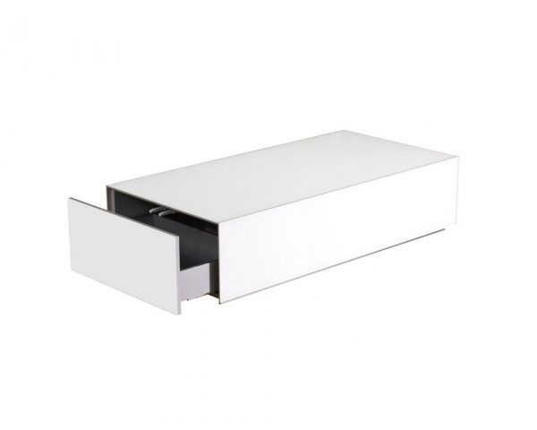 Стеклянный журнальный столик Sonorous ES 90 WHT WHT