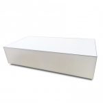 Стеклянный журнальный столик Sonorous ES 90 WHT WHT