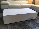 Стеклянный журнальный столик Sonorous ES 90 WHT WHT