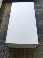 Стеклянный журнальный столик Sonorous ES 90 WHT WHT