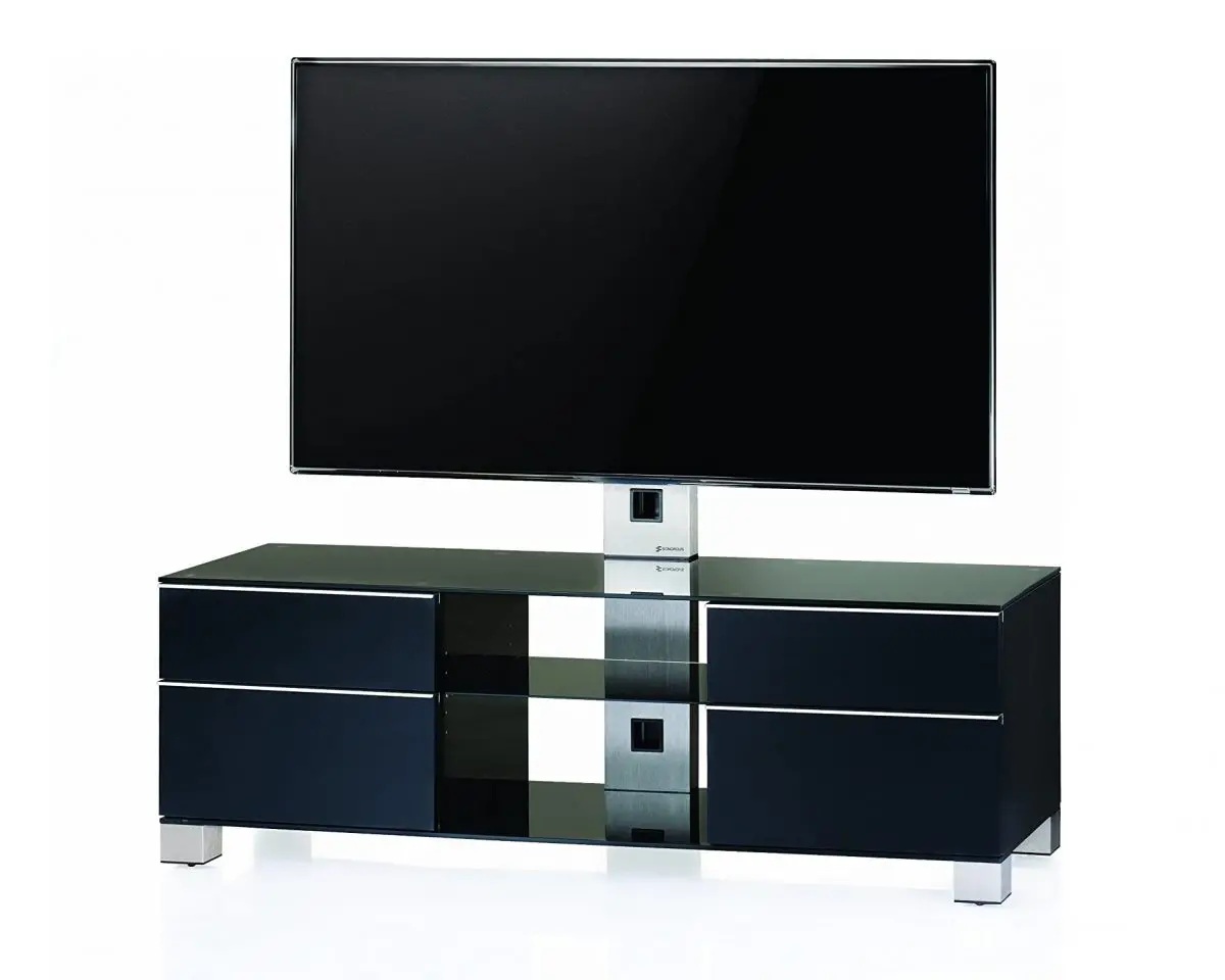 Тумба для ТВ с кронштейном Sonorous MD 8240-B-INX-BLK