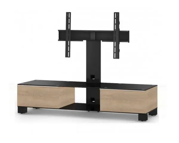 Тумба под телевизор с кронштейном Sonorous MD 8140-B-HBLK-OAK